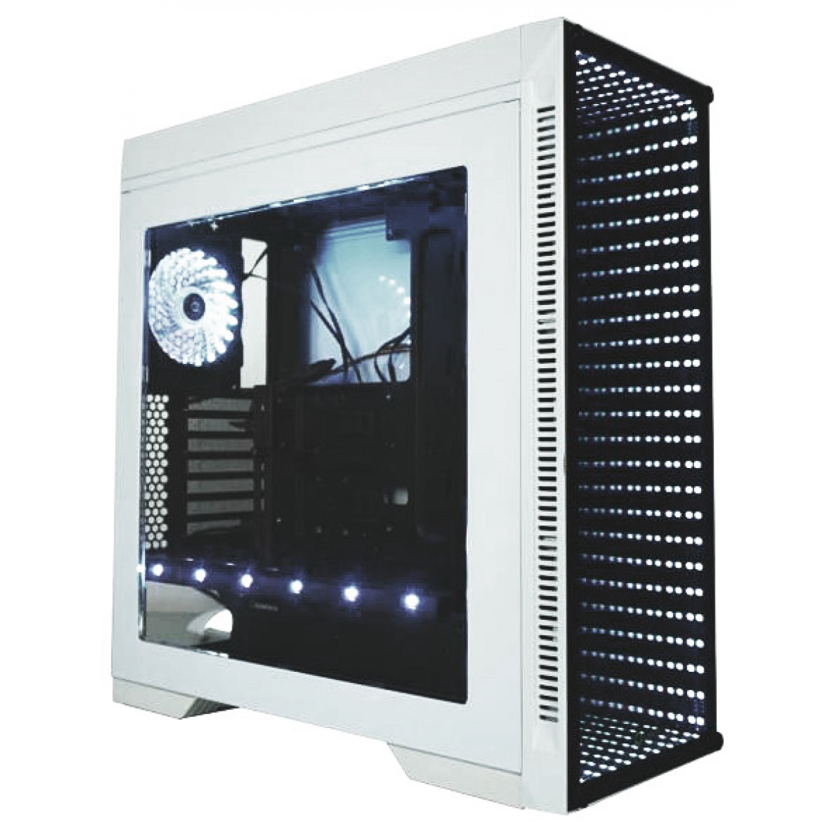 Gabinete Gamer GameMax Infinit M908 RGB, Mid Tower, Com 3 Fans, Lateral em  Acrílico, White, Sem