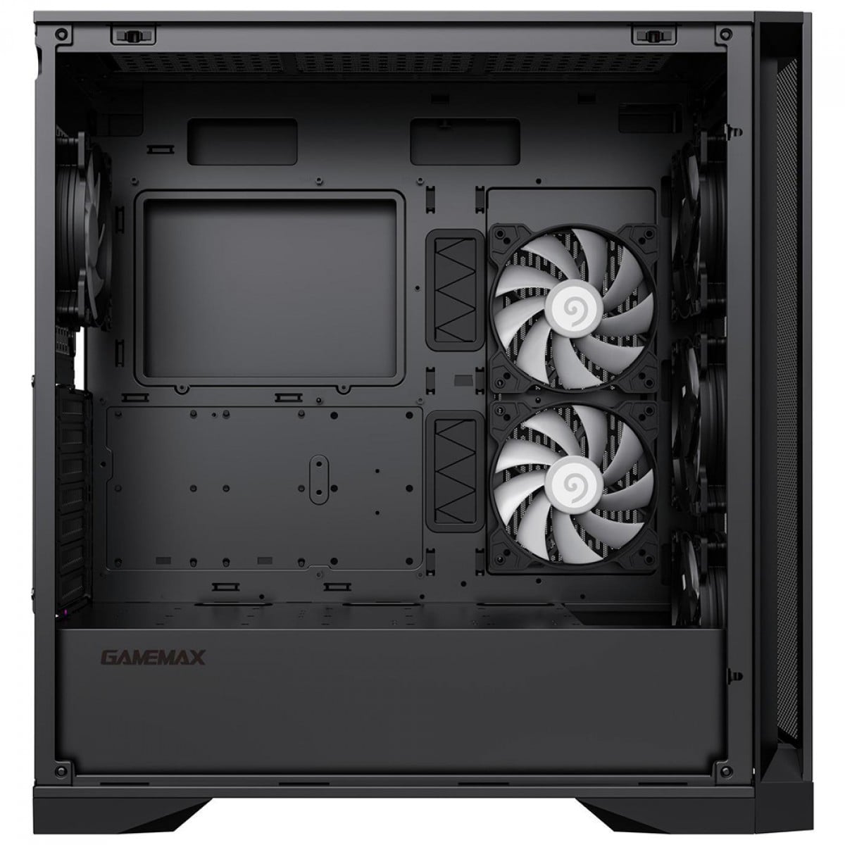 Gabinete Gamer Gamemax Leader BK, Full Tower, Vidro Temperado, E-ATX, Sem Fonte, Sem Fans, Preto