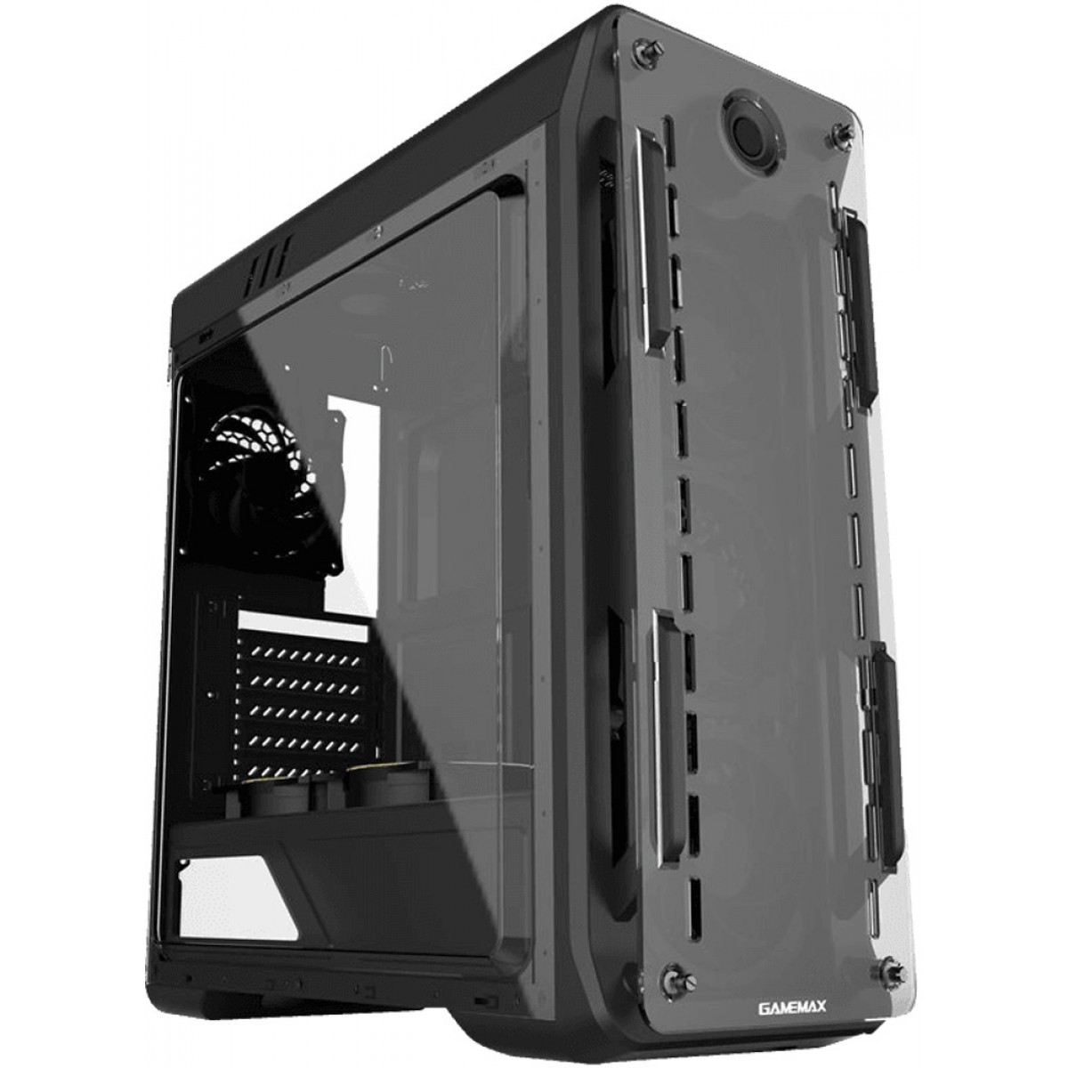 Gabinete Gamer Gamemax Optical G510, Mid Tower, Acrílico, Black, ATX, Sem Fonte, Com 3 Fans