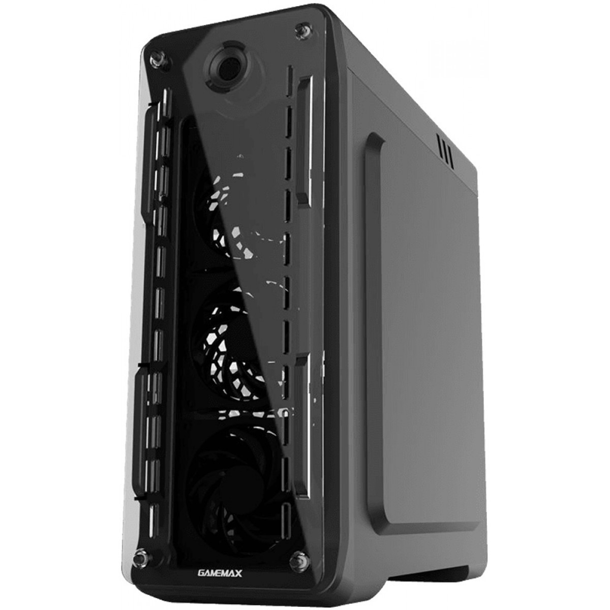 Gabinete Gamer Gamemax Optical G510, Mid Tower, Acrílico, Black, ATX, Sem Fonte, Com 3 Fans