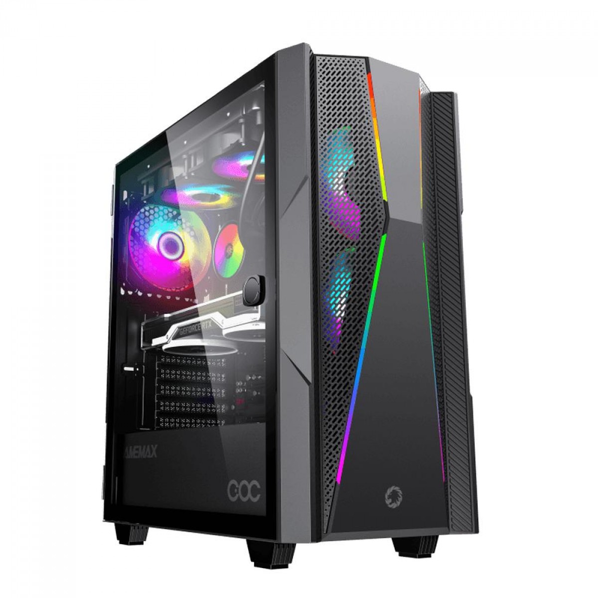 Gabinete Gamer Gamemax Revolt, Vidro Temperado, 3x Fans ARGB, Branco -  Cavuca: a loja de informática campeã!