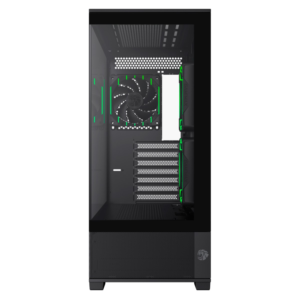 Gabinete Gamemax Vista 2 AB, Mid Tower, ATX, Vidro Temperado, Preto, Sem Fonte, Sem Fans