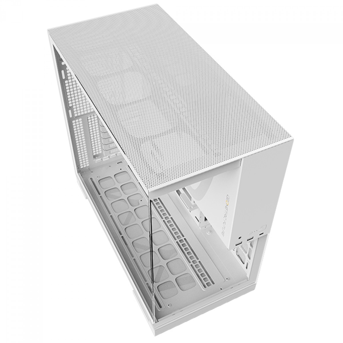 Gabinete Gamer Geometric Future Model 5, Mid Tower, Vidro Temperado, EATX, Sem Fonte, Com 5 Fans ARGB, Branco, GEO-M5F-W