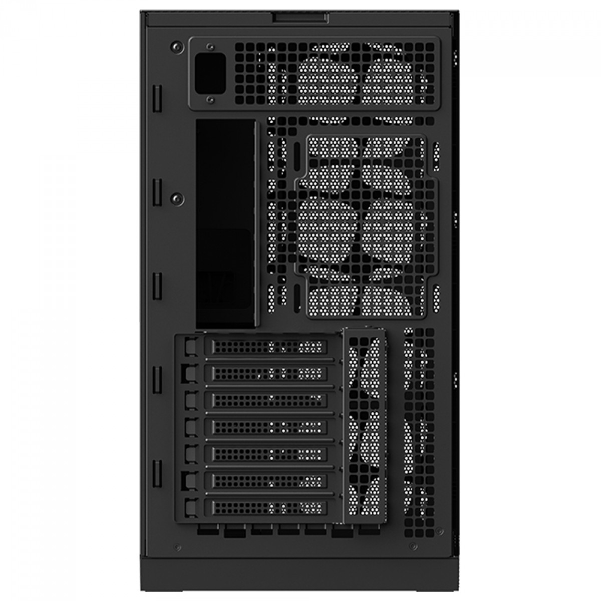 Gabinete Gamer Geometric Future Model 5 Vent, Mid Tower, Vidro Temperado, EATX, Sem Fonte, Com 5 Fans ARGB, Preto e Amarelo, GEO-M5VF-BY