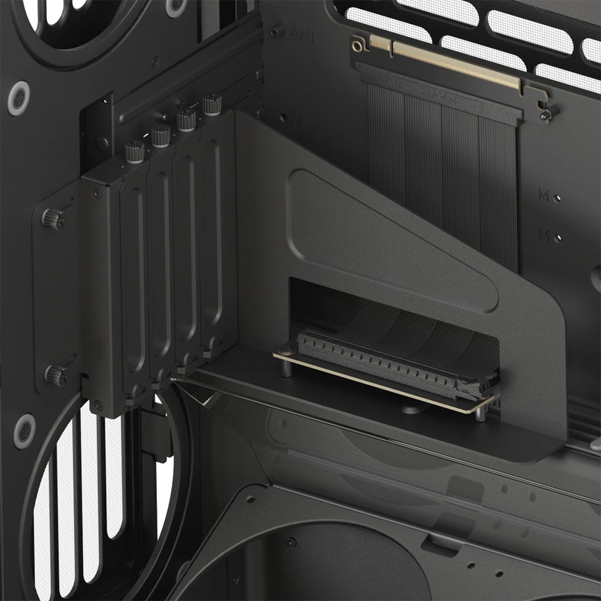 Gabinete Gamer HAVN HS 420 VGPU, Mid Tower, Vidro Temperado, E-ATX, Sem Fonte, Sem Fans, Preto