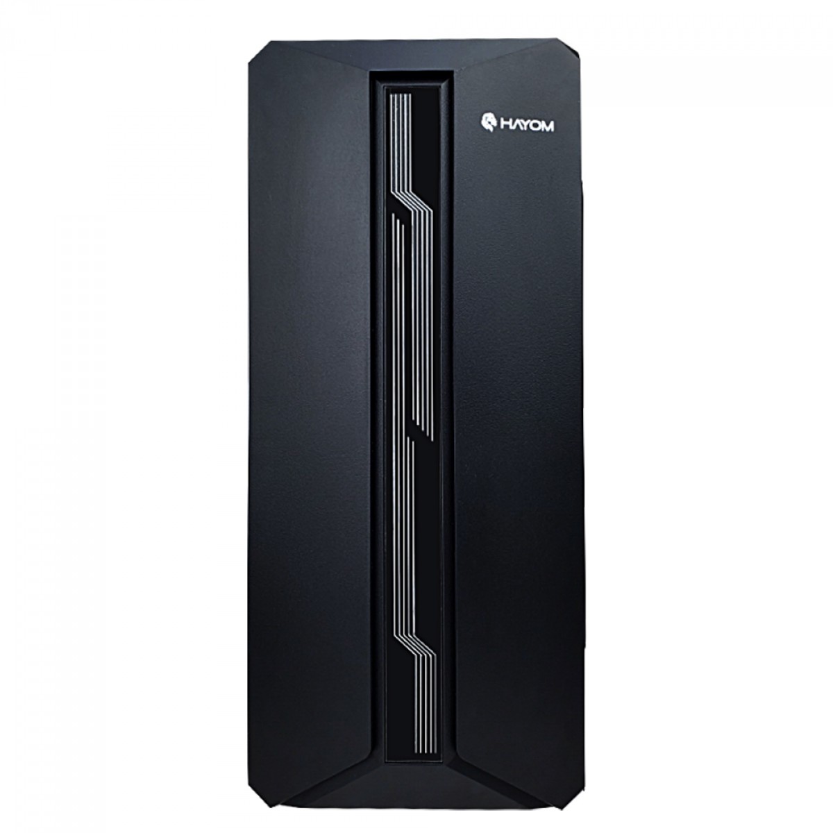 Gabinete Gamer Hayom GB1724, Mid Tower, Vidro Temperado, ATX, Sem Fonte, Sem Fans, Preto