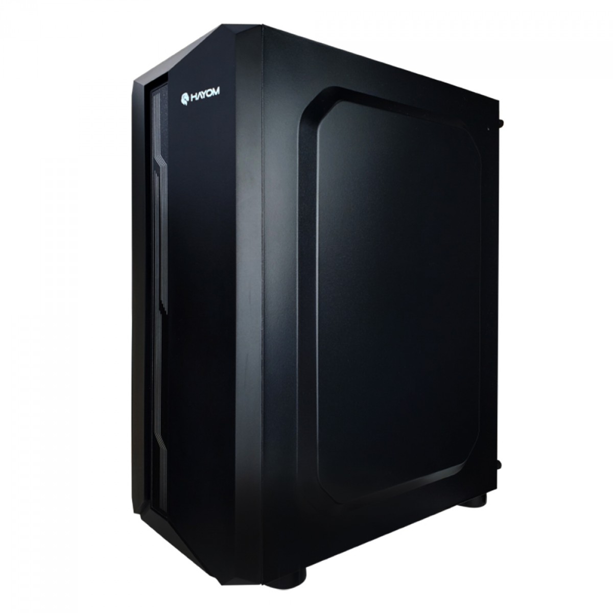 Gabinete Gamer Hayom GB1724, Mid Tower, Vidro Temperado, ATX, Sem Fonte, Sem Fans, Preto