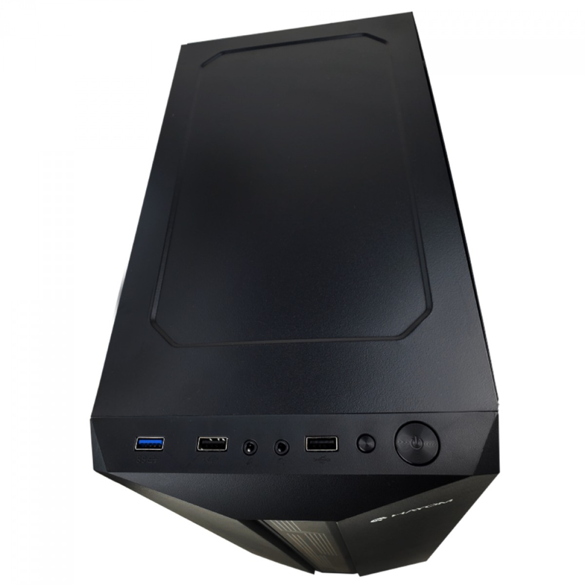 Gabinete Gamer Hayom GB1724, Mid Tower, Vidro Temperado, ATX, Sem Fonte, Sem Fans, Preto