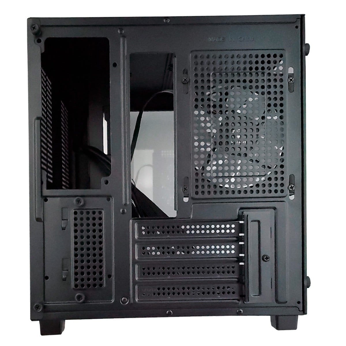 Gabinete Gamer Hayom GB1784, Aquario, Mini Tower, Vidro Temperado, m-ATX, Sem Fonte, Com 3 Fans, Preto