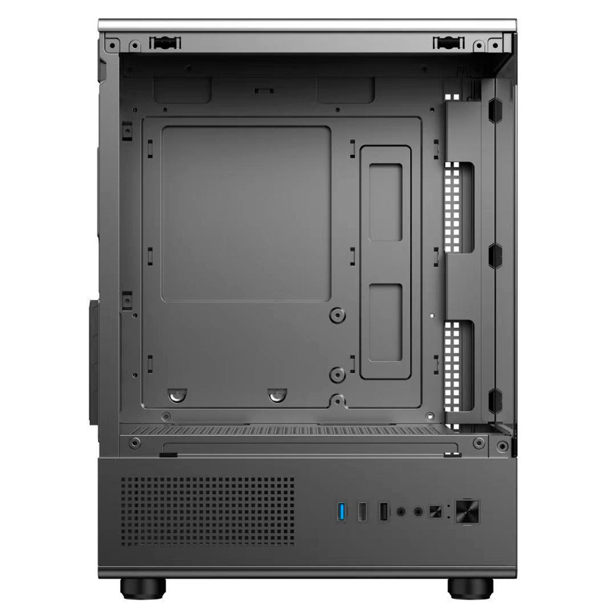 Gabinete Gamer Hayom GB1789, Mid Tower, Vidro Temperado, m-ATX, Sem Fonte, Com 3 Fans, Preto