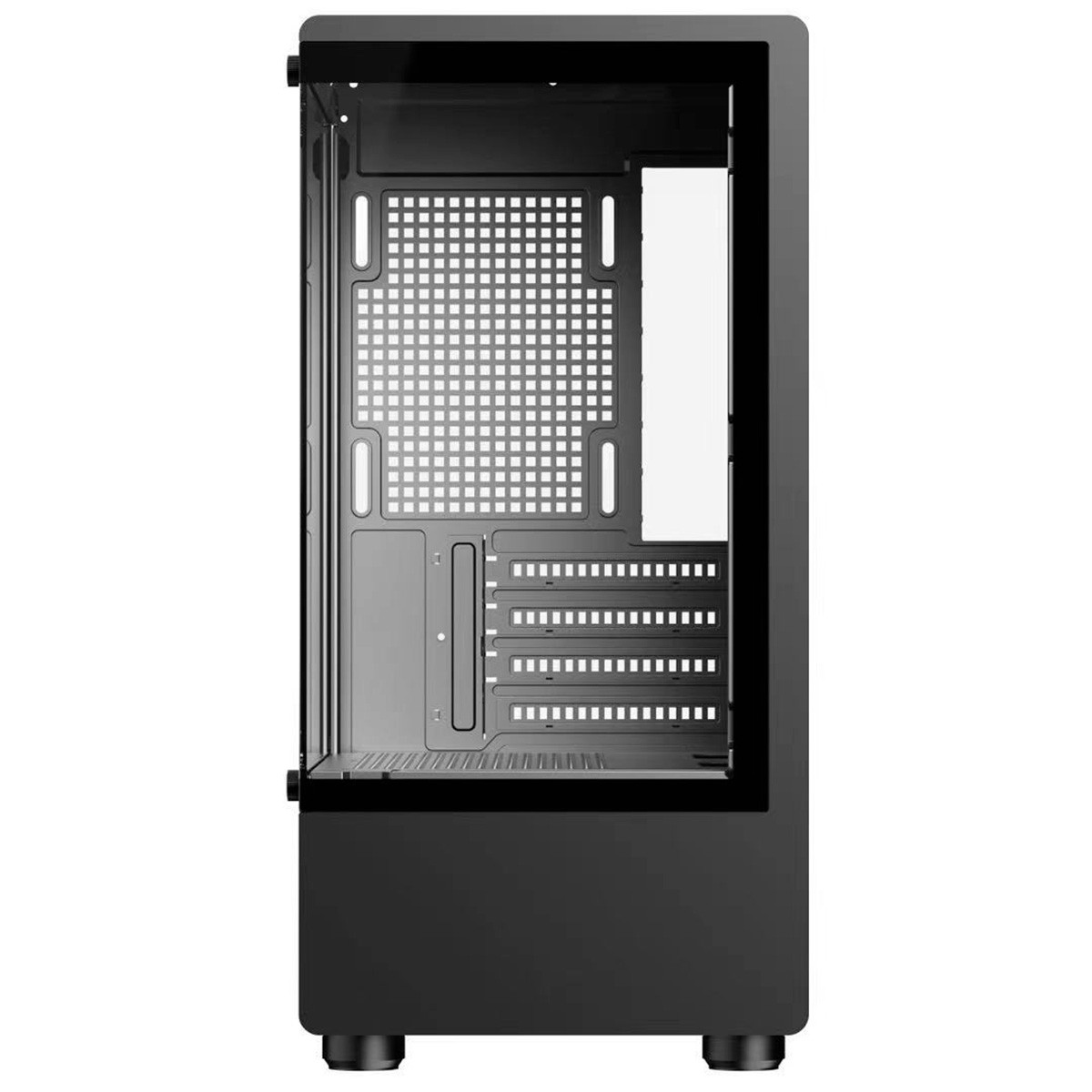 Gabinete Gamer Hayom GB1789, Mid Tower, Vidro Temperado, m-ATX, Sem Fonte, Com 3 Fans, Preto