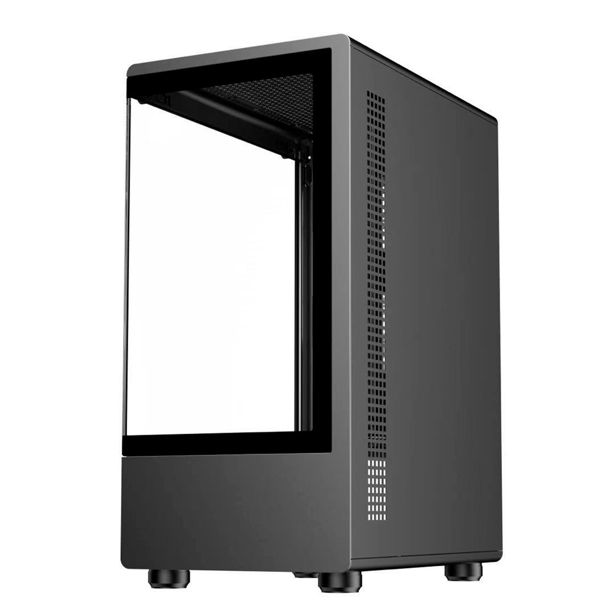 Gabinete Gamer Hayom GB1789, Mid Tower, Vidro Temperado, m-ATX, Sem Fonte, Com 3 Fans, Preto