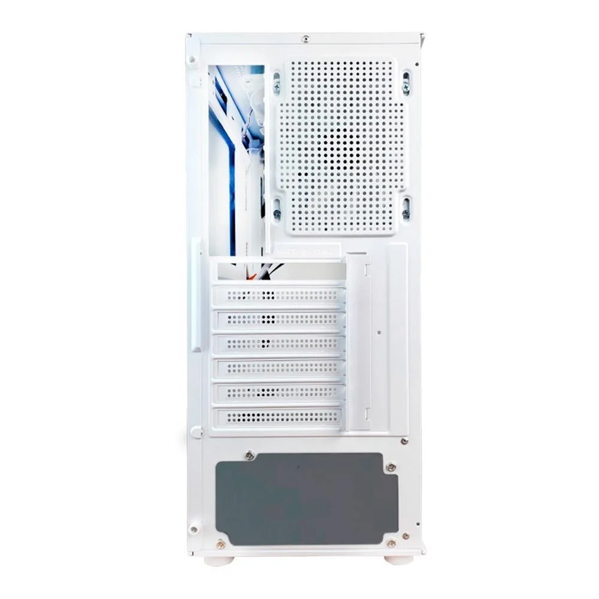 Gabinete Gamer Hayom GB1793, Mid Tower, Vidro Temperado, ATX, Sem Fonte, Com 3 Fans, Branco
