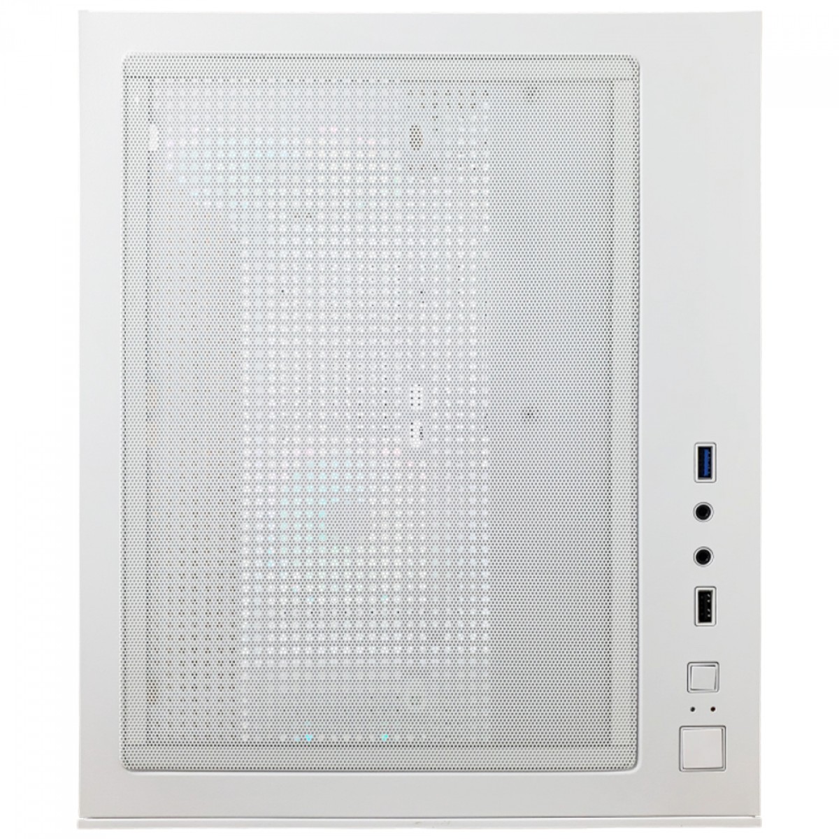 Gabinete Gamer Hayom GB1797, Aquario, Mini Tower, Vidro Temperado, m-ATX, Sem Fonte, Com 4 Fans, Branco