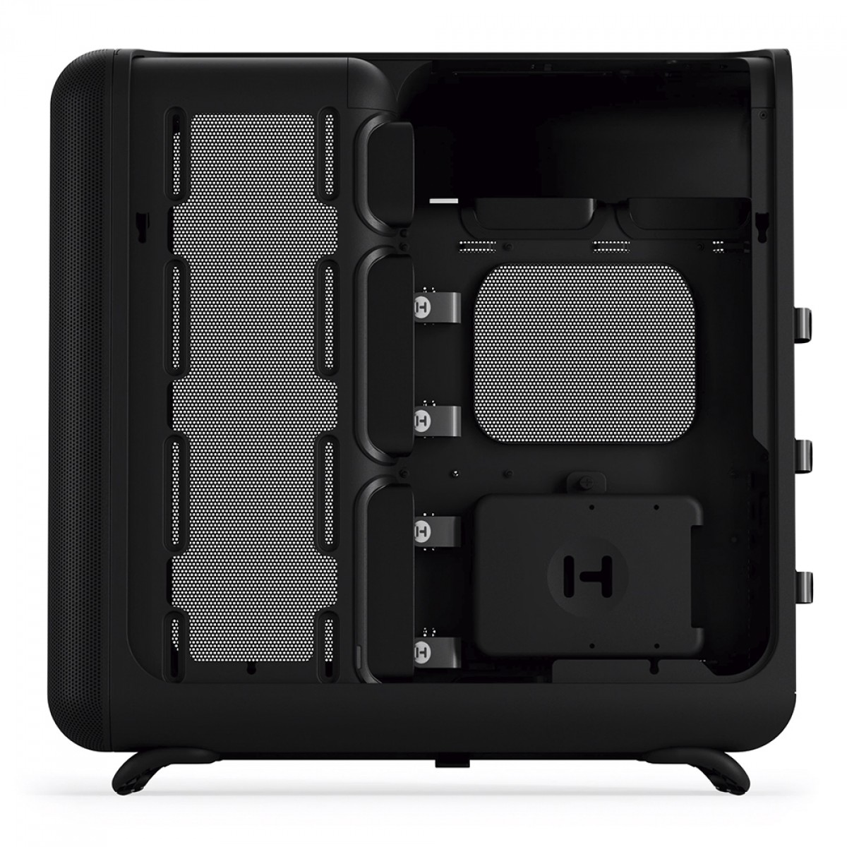 Gabinete Gamer Hyte X50 Air Pitch Black, Mid Tower, Mesh, ATX, Sem Fonte, Sem Fans, Preto, CS-HYTE-X50A-BB