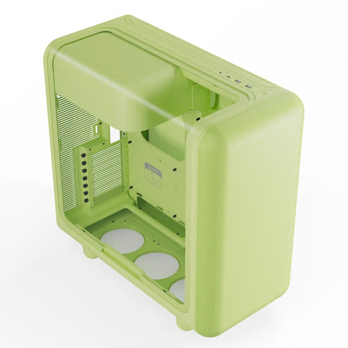 Gabinete Gamer Hyte X50 Matcha Milk, Mid Tower, Vidro Temperado, ATX, Sem Fans, Verde, CS-HYTE-X50G-MM
