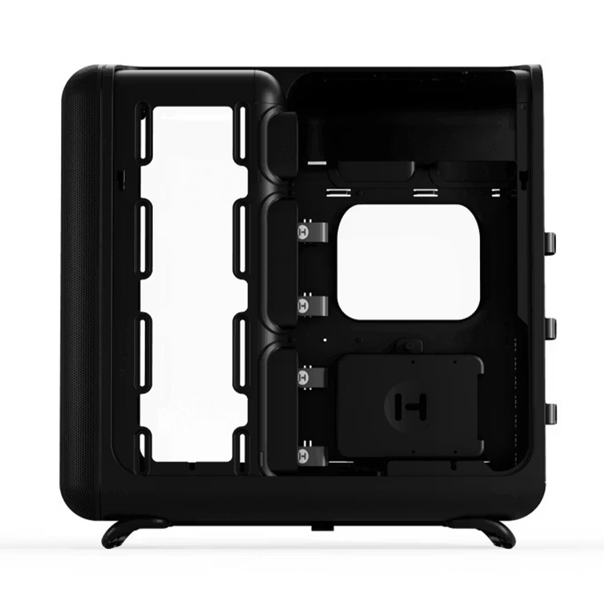Gabinete Gamer Hyte X50 Pitch Black, Mid Tower, Vidro Temperado, ATX, Sem Fans, Preto, CS-HYTE-X50G-BB