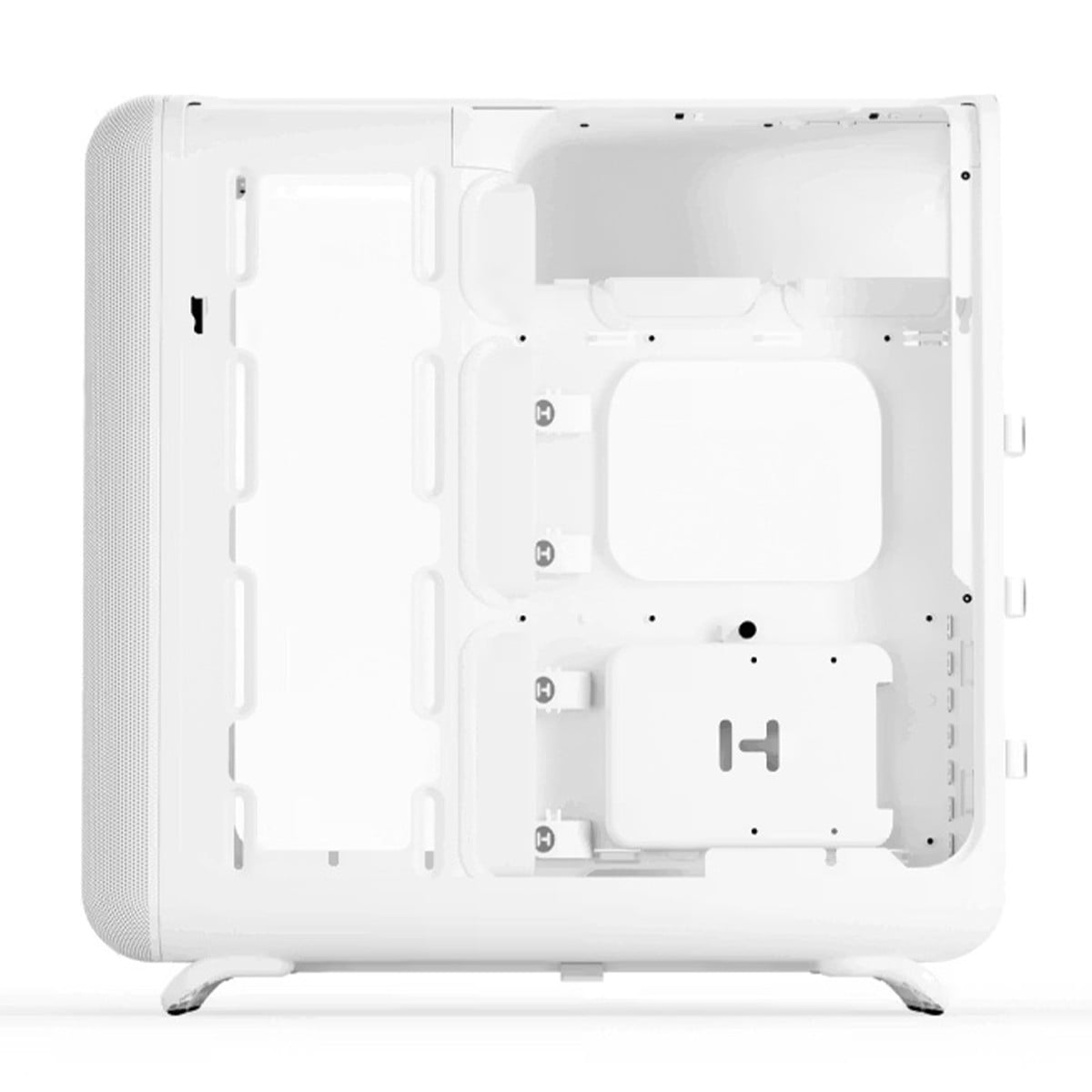 Gabinete Gamer Hyte X50 Snow White, Mid Tower, Vidro Temperado, ATX, Sem Fans, Branco, CS-HYTE-X50G-WW