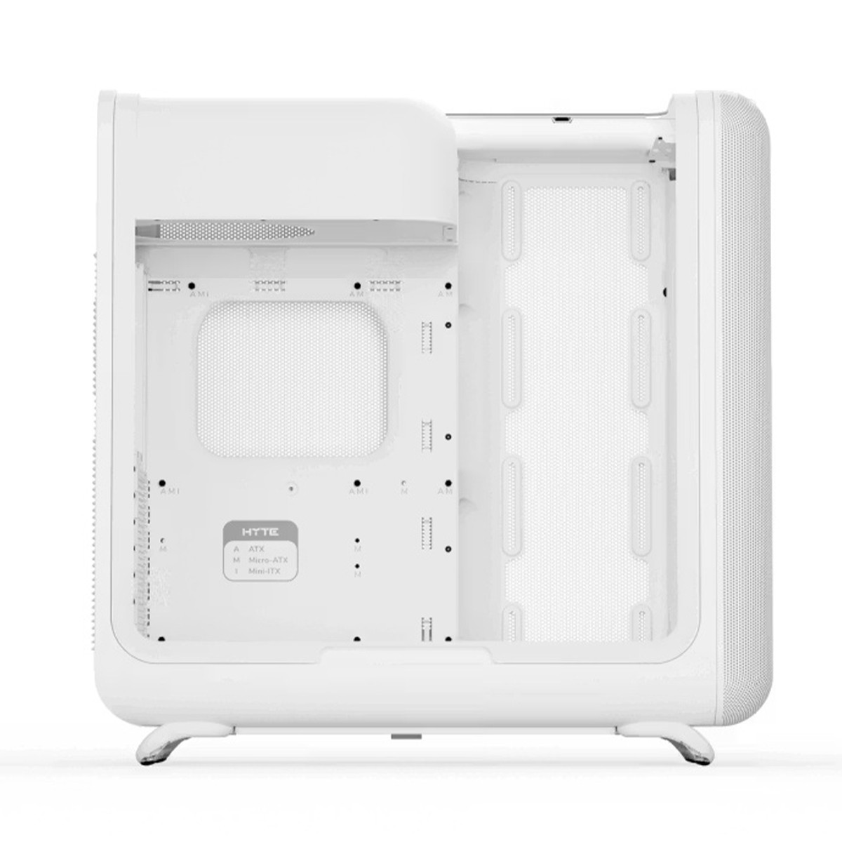 Gabinete Gamer Hyte X50 Snow White, Mid Tower, Vidro Temperado, ATX, Sem Fans, Branco, CS-HYTE-X50G-WW