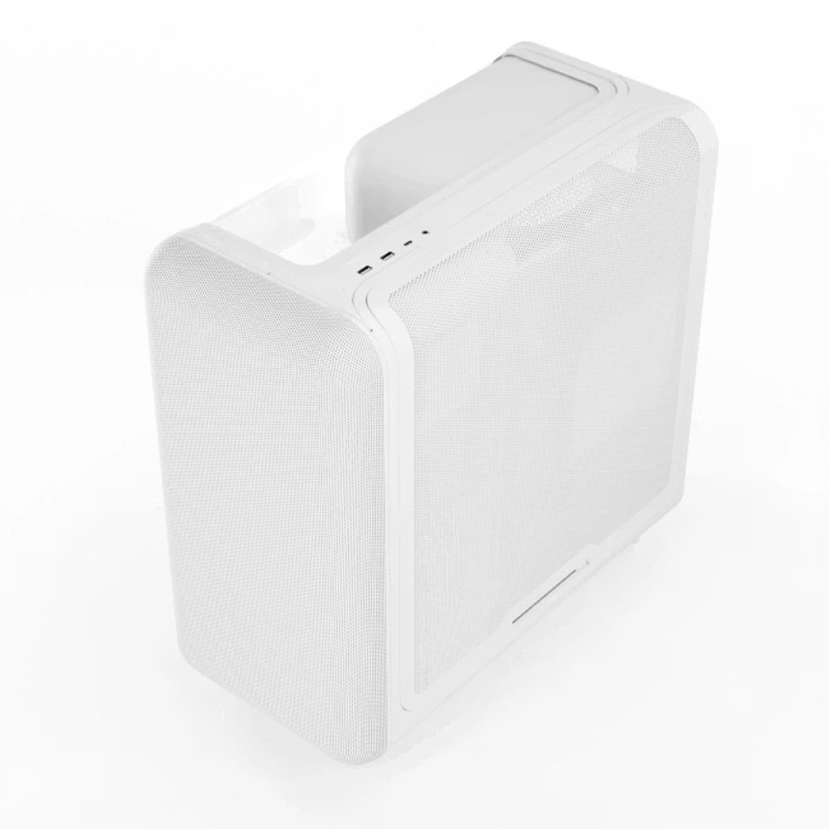 Gabinete Gamer Hyte X50 Snow White, Mid Tower, Vidro Temperado, ATX, Sem Fans, Branco, CS-HYTE-X50G-WW
