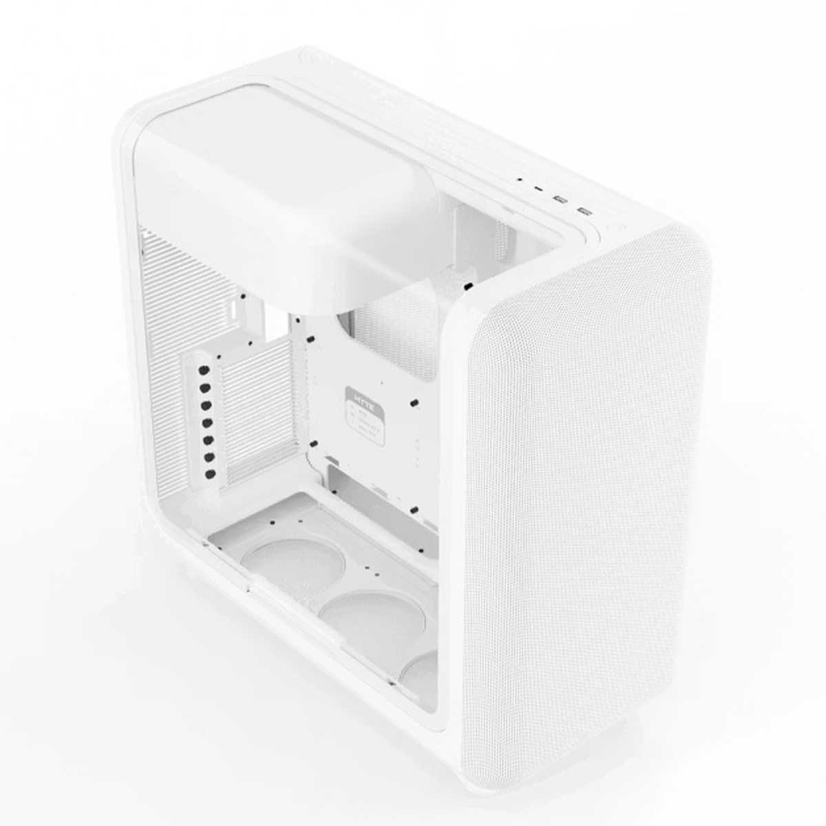 Gabinete Gamer Hyte X50 Snow White, Mid Tower, Vidro Temperado, ATX, Sem Fans, Branco, CS-HYTE-X50G-WW