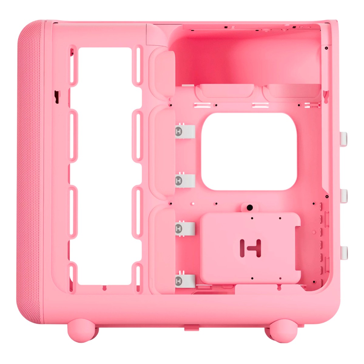 Gabinete Gamer Hyte X50 Strawberry Milk, Mid Tower, Vidro Temperado, ATX, Sem Fans, Rosa, CS-HYTE-X50G-SM
