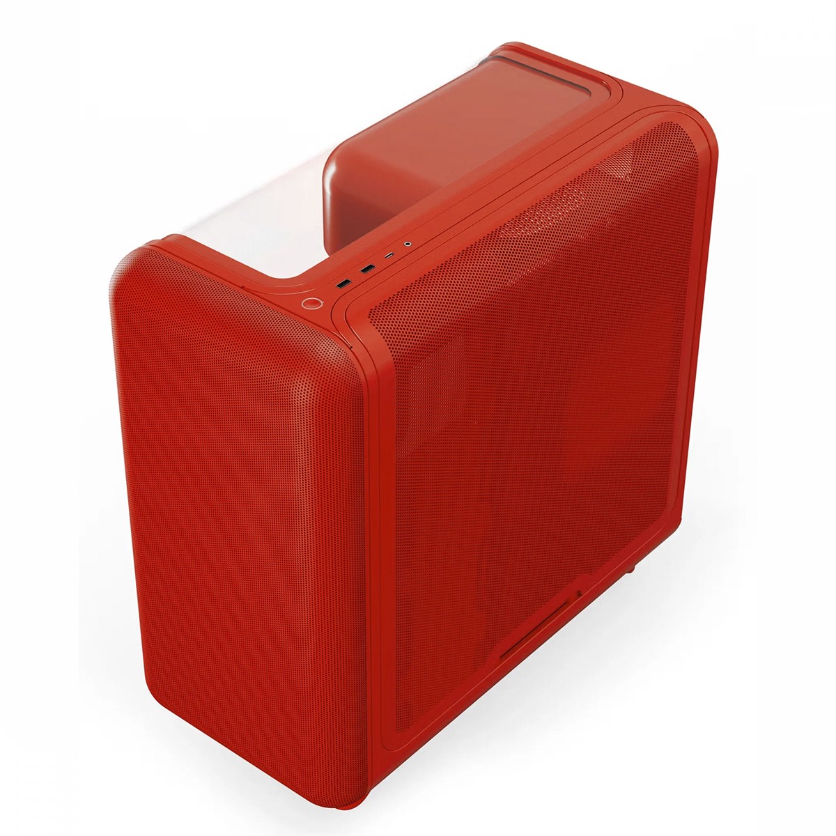Gabinete Gamer Hyte X50 Wild Cherry, Mid Tower, Vidro Temperado, ATX, Sem Fans, Vermelho, CS-HYTE-X50G-RR