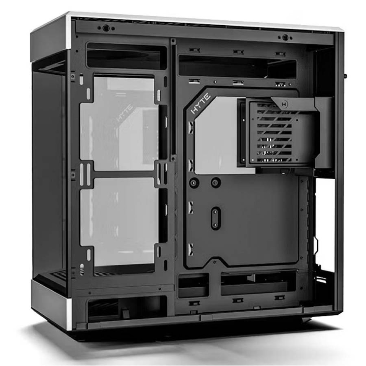 Gabinete Gamer Hyte Y60, Mid Tower, Vidro Temperado, ATX, Sem Fonte, Com 3 fans, Black, CS-HYTE-Y60-B