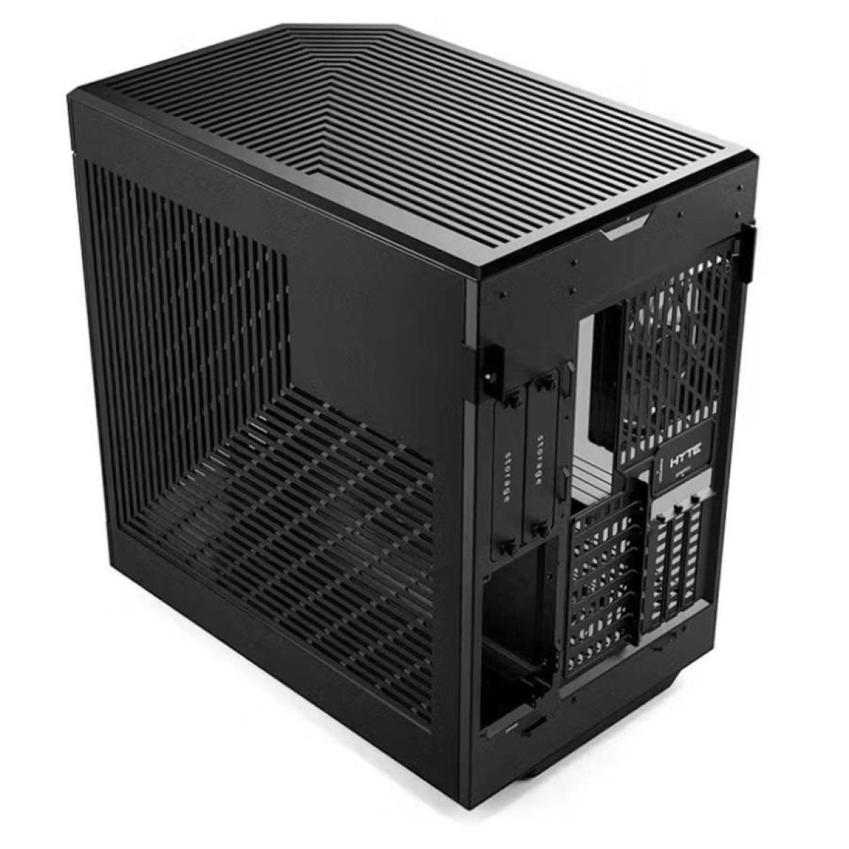 Gabinete Gamer Hyte Y60, Mid Tower, Vidro Temperado, ATX, Sem Fonte, Com 3 fans, Black, CS-HYTE-Y60-B