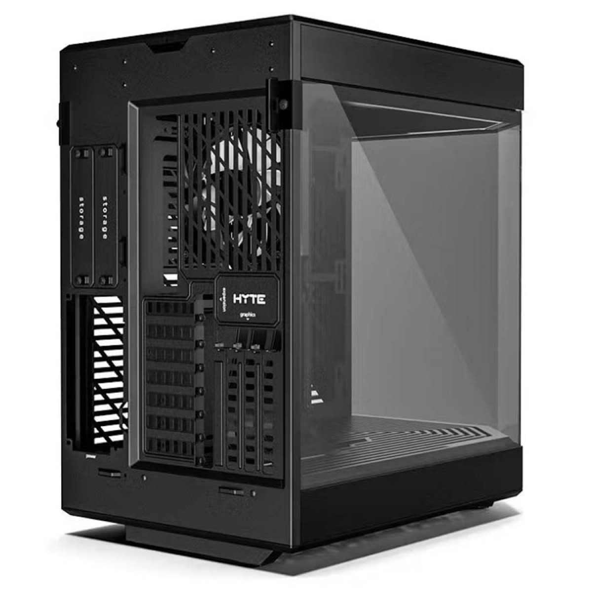 Gabinete Gamer Hyte Y60, Mid Tower, Vidro Temperado, ATX, Sem Fonte, Com 3 fans, Black, CS-HYTE-Y60-B