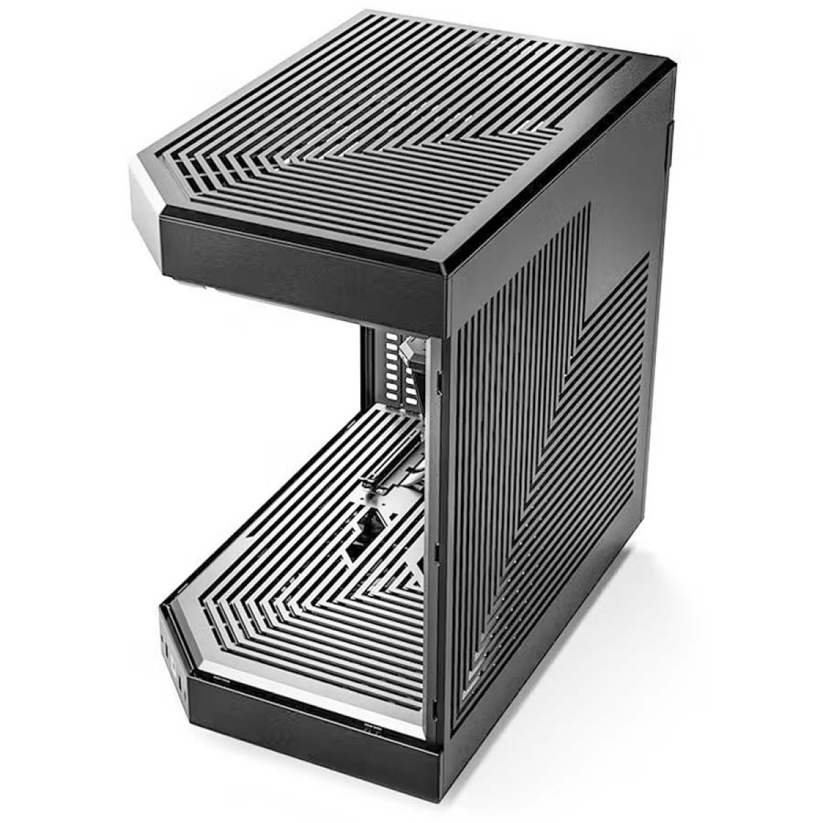 Gabinete Gamer Hyte Y60, Mid Tower, Vidro Temperado, ATX, Sem Fonte, Com 3 fans, Black, CS-HYTE-Y60-B