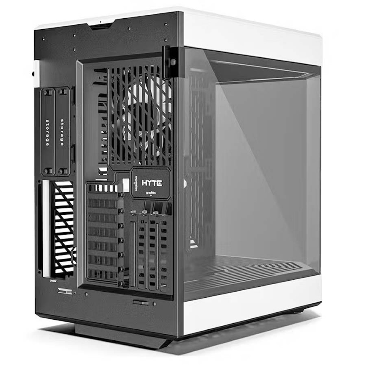 Gabinete Gamer Hyte Y60, Mid Tower, Vidro Temperado, ATX, Sem Fonte, Com 3 fans, White, CS-HYTE-Y60-BW