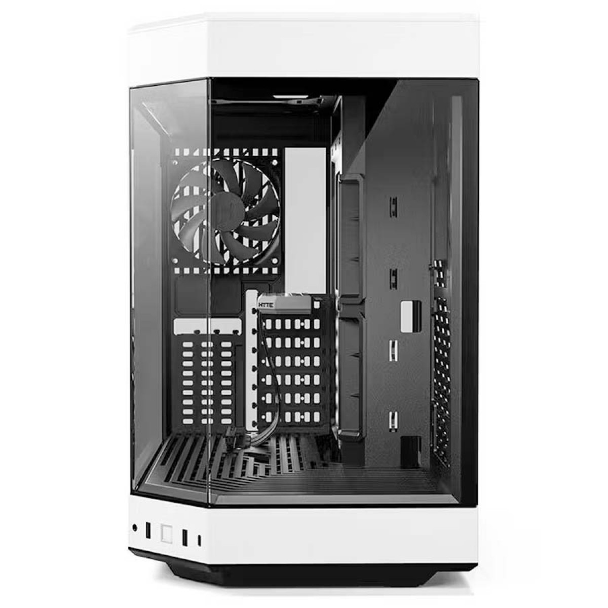Gabinete Gamer Hyte Y60, Mid Tower, Vidro Temperado, ATX, Sem Fonte, Com 3 fans, White, CS-HYTE-Y60-BW