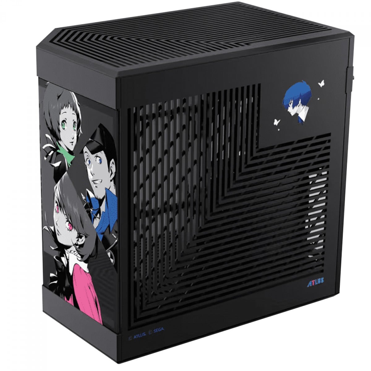 Gabinete Gamer Hyte Y60 Persona 3 Reload, Mid Tower, Vidro Temperado, ATX, Sem Fonte, Com 3 fans, Preto, CS-HYTE-Y60-P3R-U