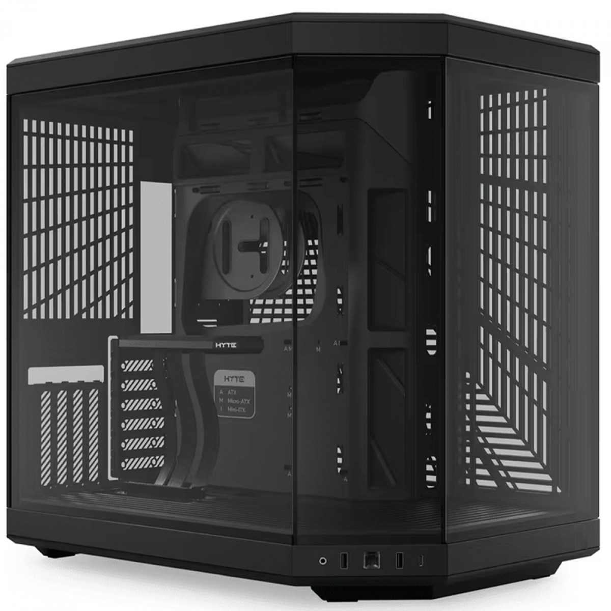 Gabinete Gamer Hyte Y70 Black, Mid Tower, Vidro Temperado, EATX, Sem Fans, Preto, CS-HYTE-Y70-B