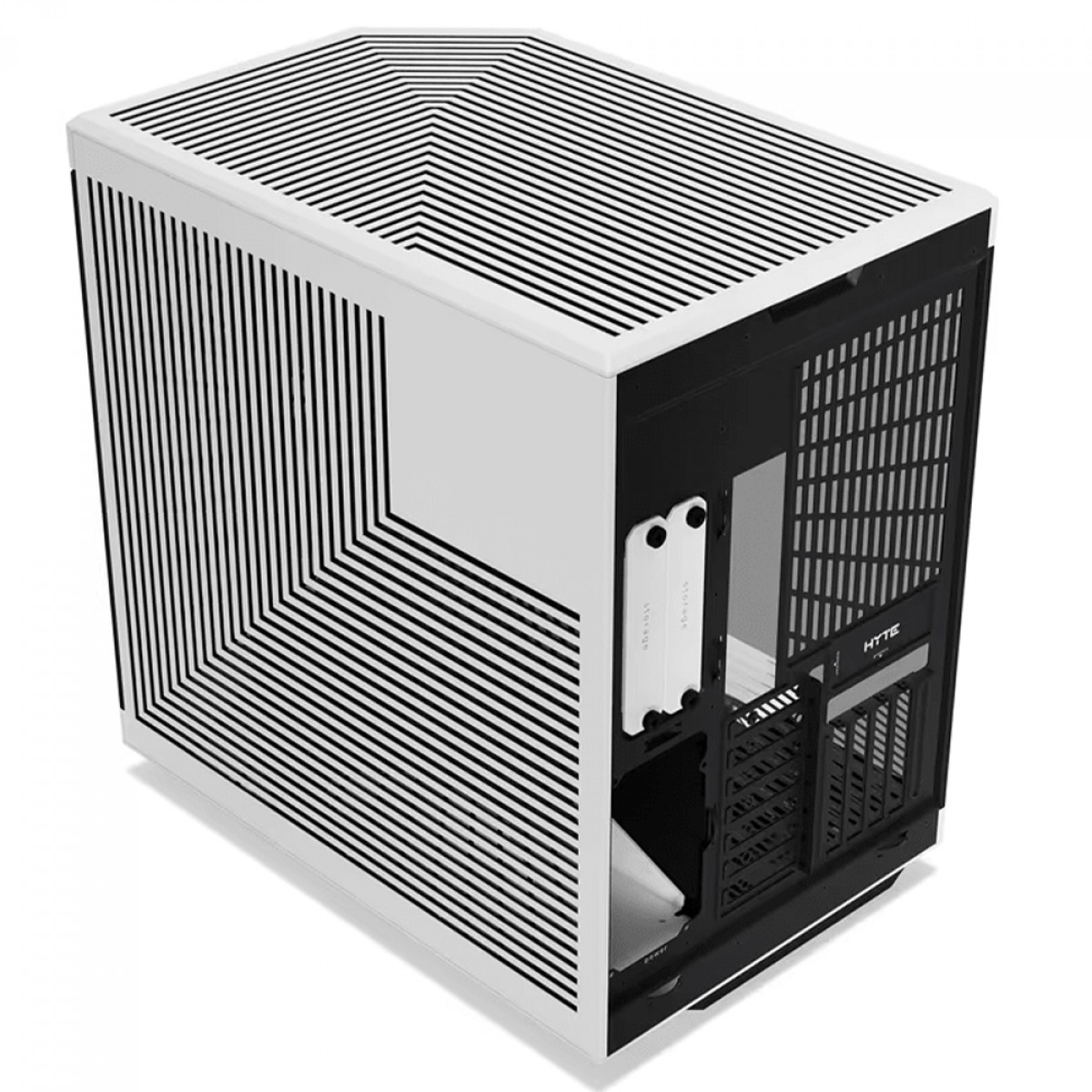 Gabinete Gamer Hyte Y70, Mid Tower, Vidro Temperado, EATX, Sem Fans, Preto e Branco, CS-HYTE-Y70-BW