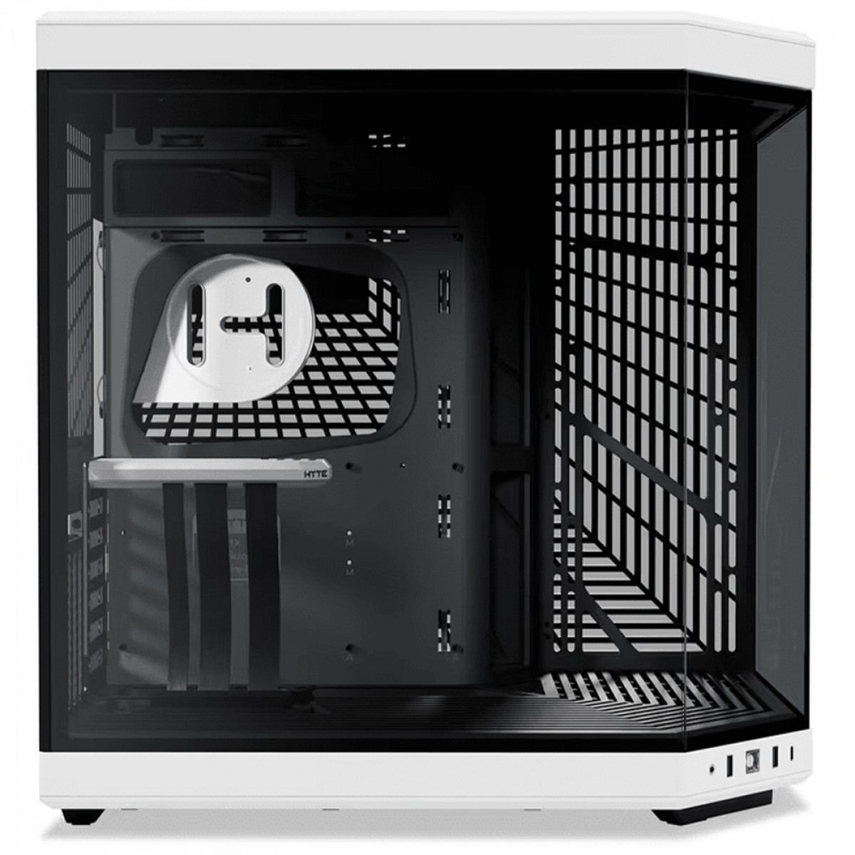 Gabinete Gamer Hyte Y70, Mid Tower, Vidro Temperado, EATX, Sem Fans, Preto e Branco, CS-HYTE-Y70-BW