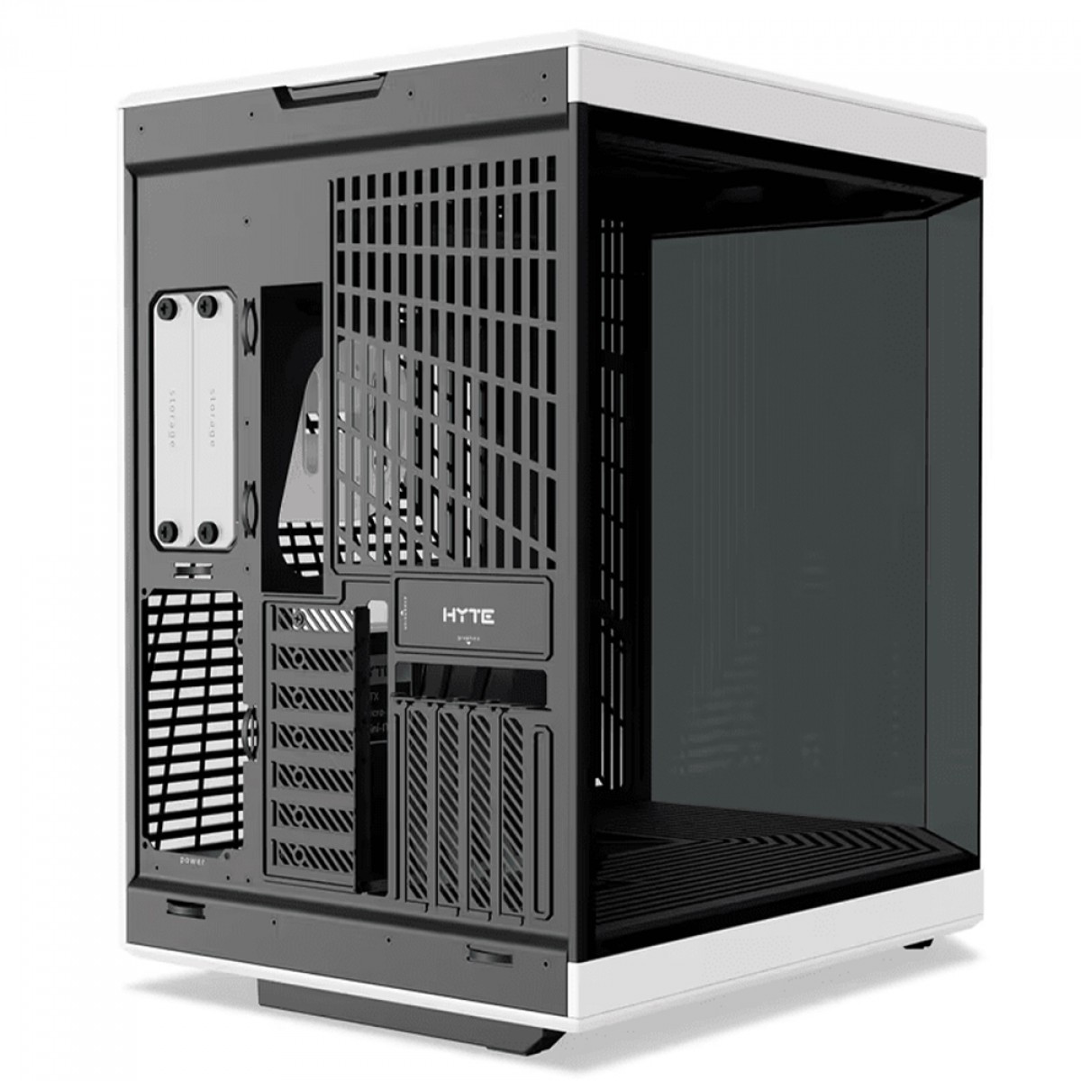 Gabinete Gamer Hyte Y70, Mid Tower, Vidro Temperado, EATX, Sem Fans, Preto e Branco, CS-HYTE-Y70-BW