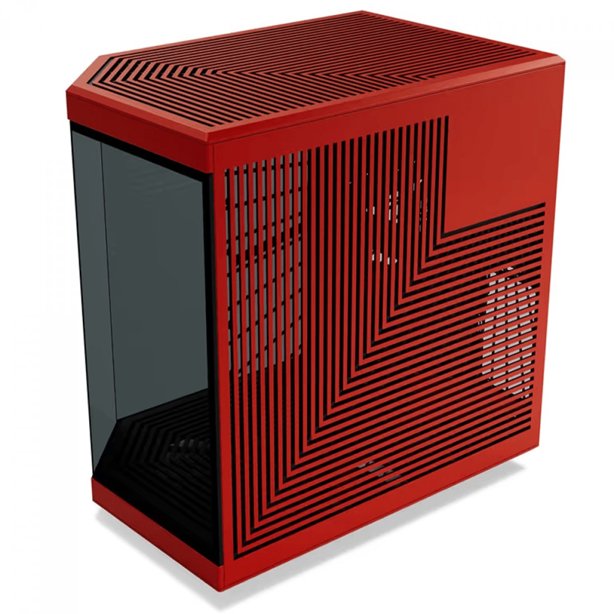 Gabinete Gamer Hyte Y70, Mid Tower, Vidro Temperado, EATX, Sem Fans, Preto e Vermelho, CS-HYTE-Y70-BR