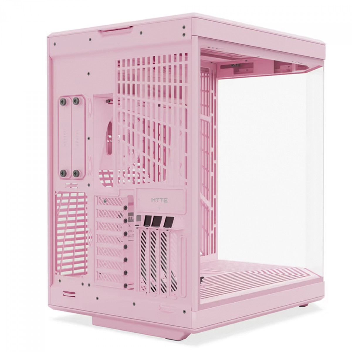 Gabinete Gamer Hyte Y70 Strawberry Milk, Mid Tower, Vidro Temperado, EATX, Sem Fans, Rosa, CS-HYTE-Y70-SM