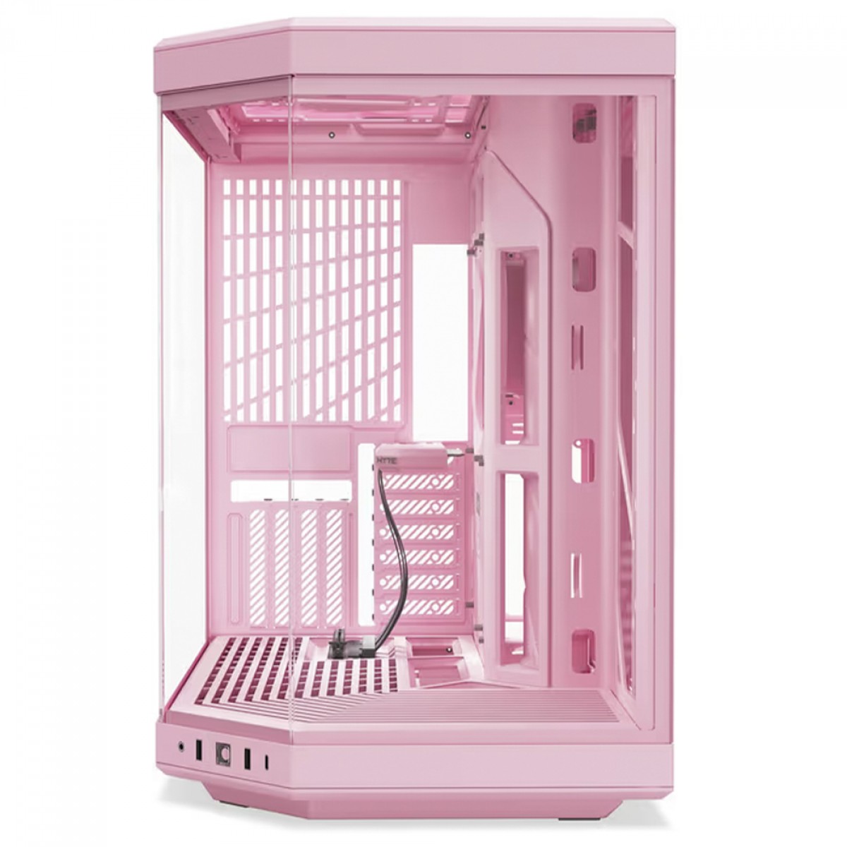 Gabinete Gamer Hyte Y70 Strawberry Milk, Mid Tower, Vidro Temperado, EATX, Sem Fans, Rosa, CS-HYTE-Y70-SM
