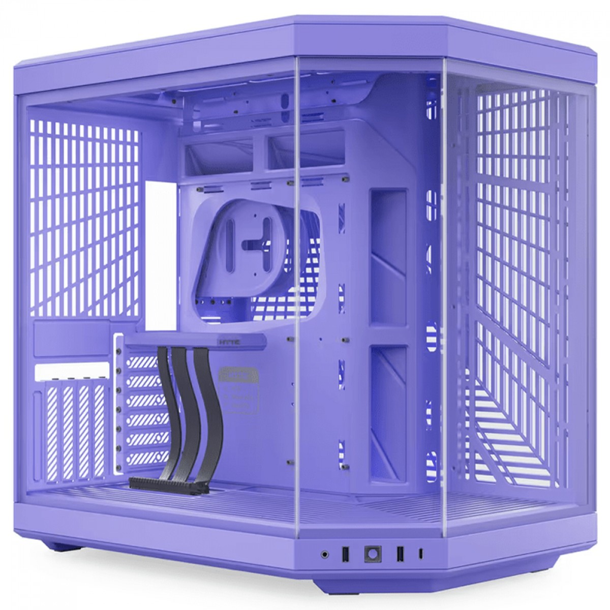 Gabinete Gamer Hyte Y70 Taro Milk, Mid Tower, Vidro Temperado, EATX, Sem Fans, Roxo, CS-HYTE-Y70-TM