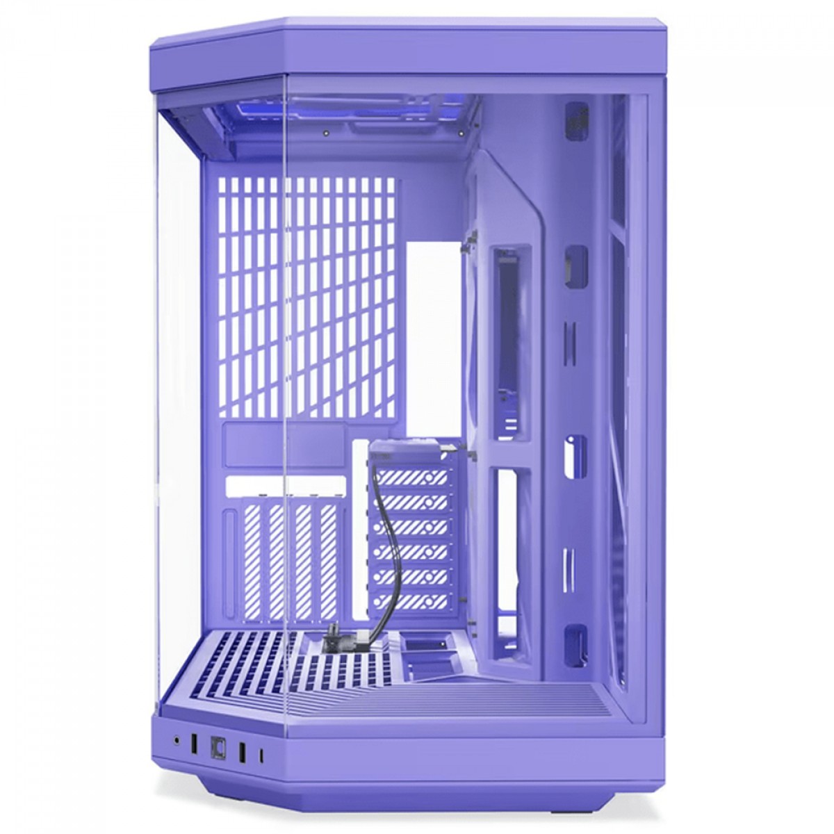 Gabinete Gamer Hyte Y70 Taro Milk, Mid Tower, Vidro Temperado, EATX, Sem Fans, Roxo, CS-HYTE-Y70-TM