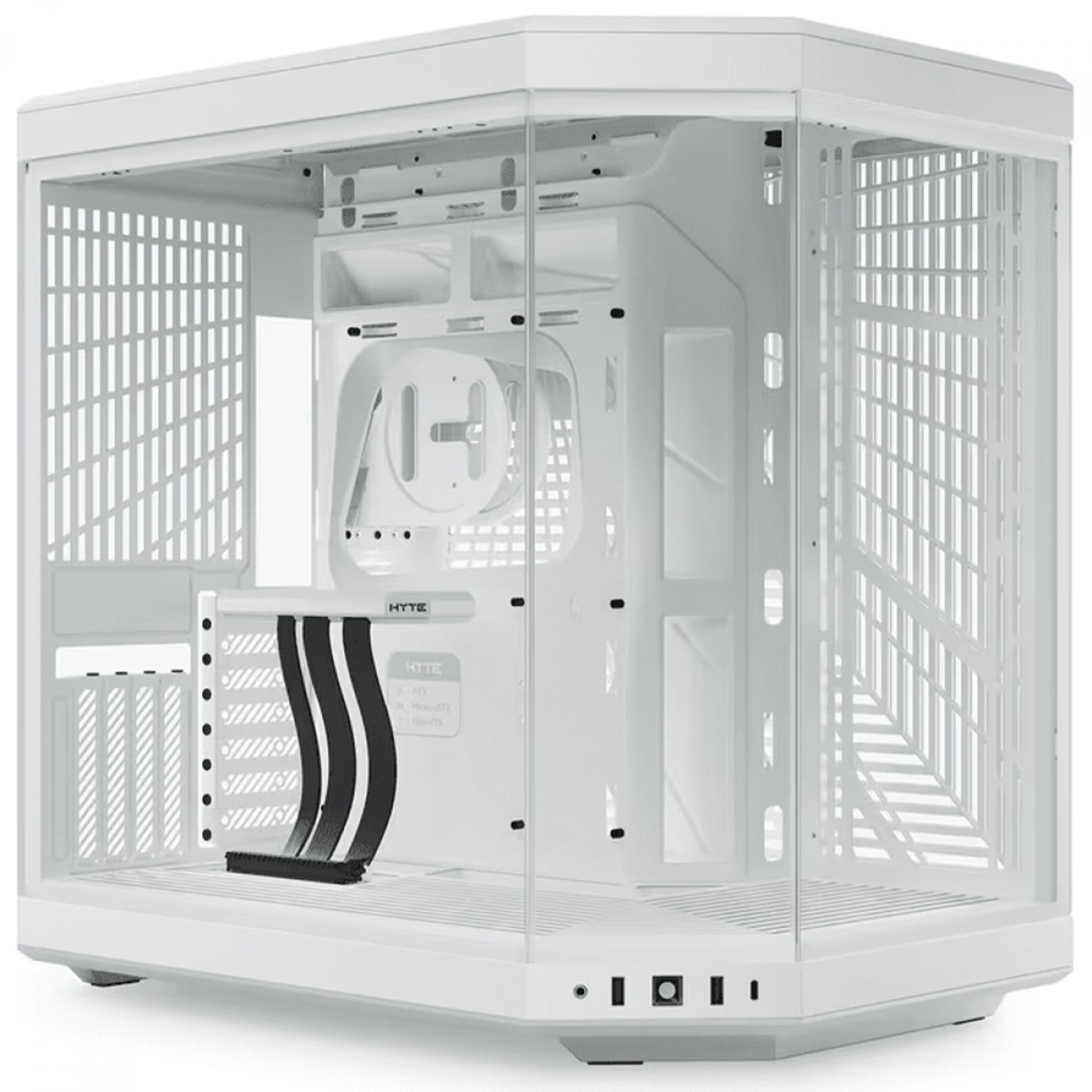 Gabinete Gamer Hyte Y70 White, Mid Tower, Vidro Temperado, EATX, Sem Fans, Branco, CS-HYTE-Y70-WW