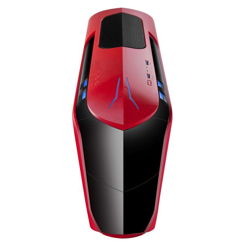 Gabinete Gamer Isolatic X2-6020R-CE/R-2U3 Red Mid Tower S/Fonte