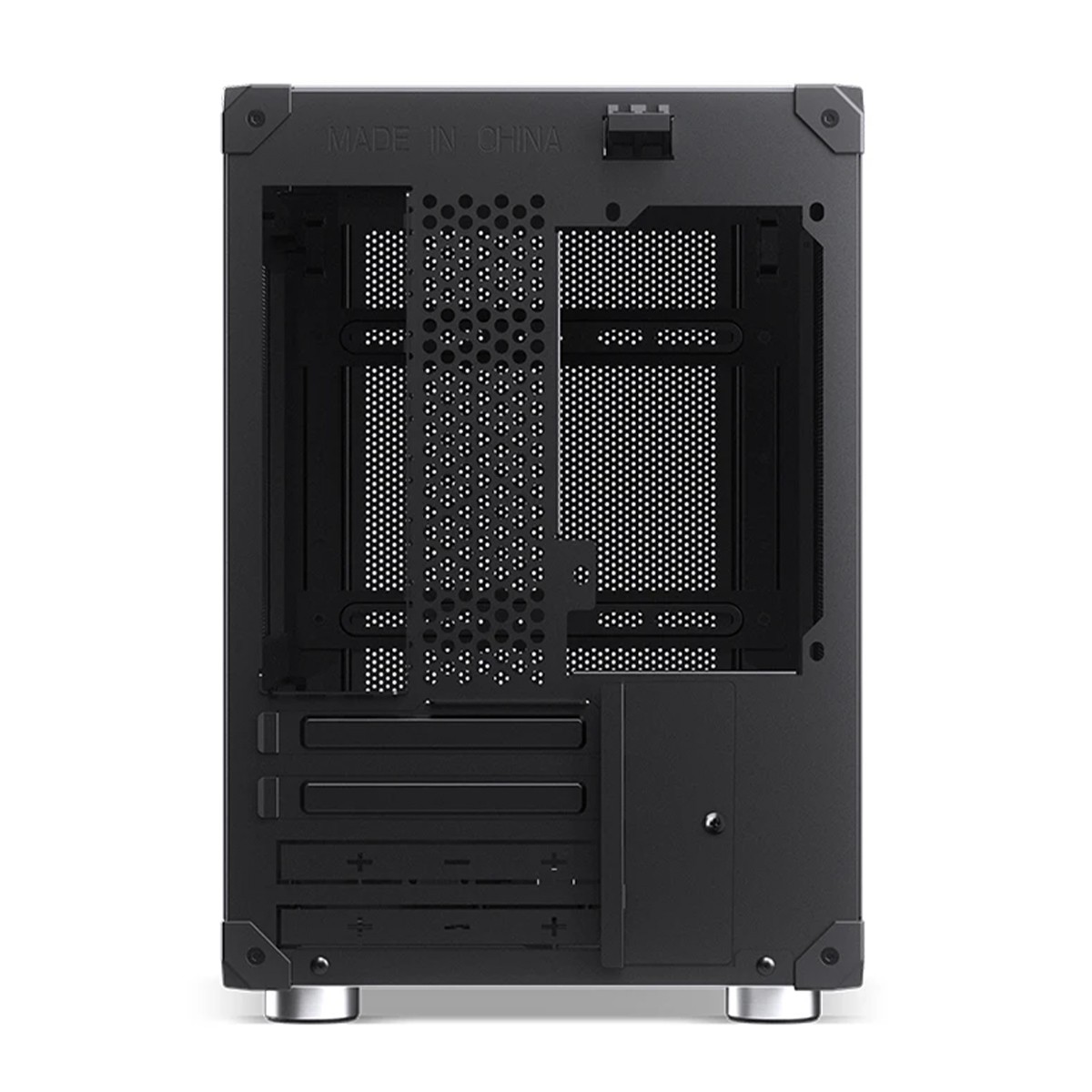 Gabinete Gamer Jonsbo C6 Black, Mini Tower, M-ATX, Sem Fonte, Sem Fans, Preto