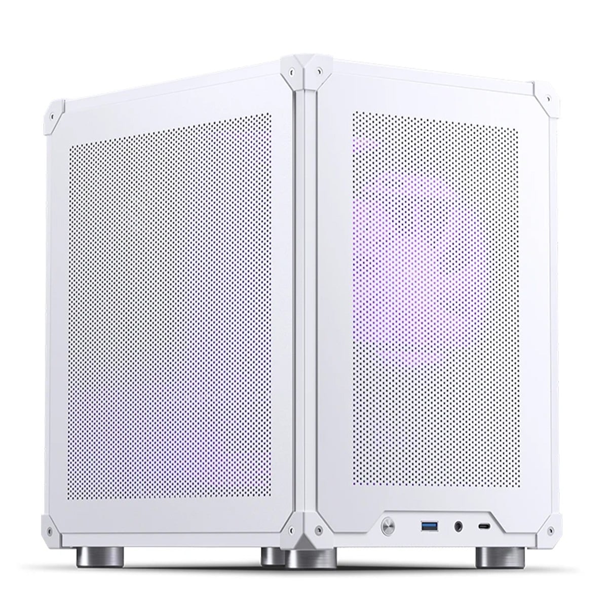Gabinete Gamer Jonsbo C6 White, Mini Tower, M-ATX, Sem Fonte, Sem Fans, Branco