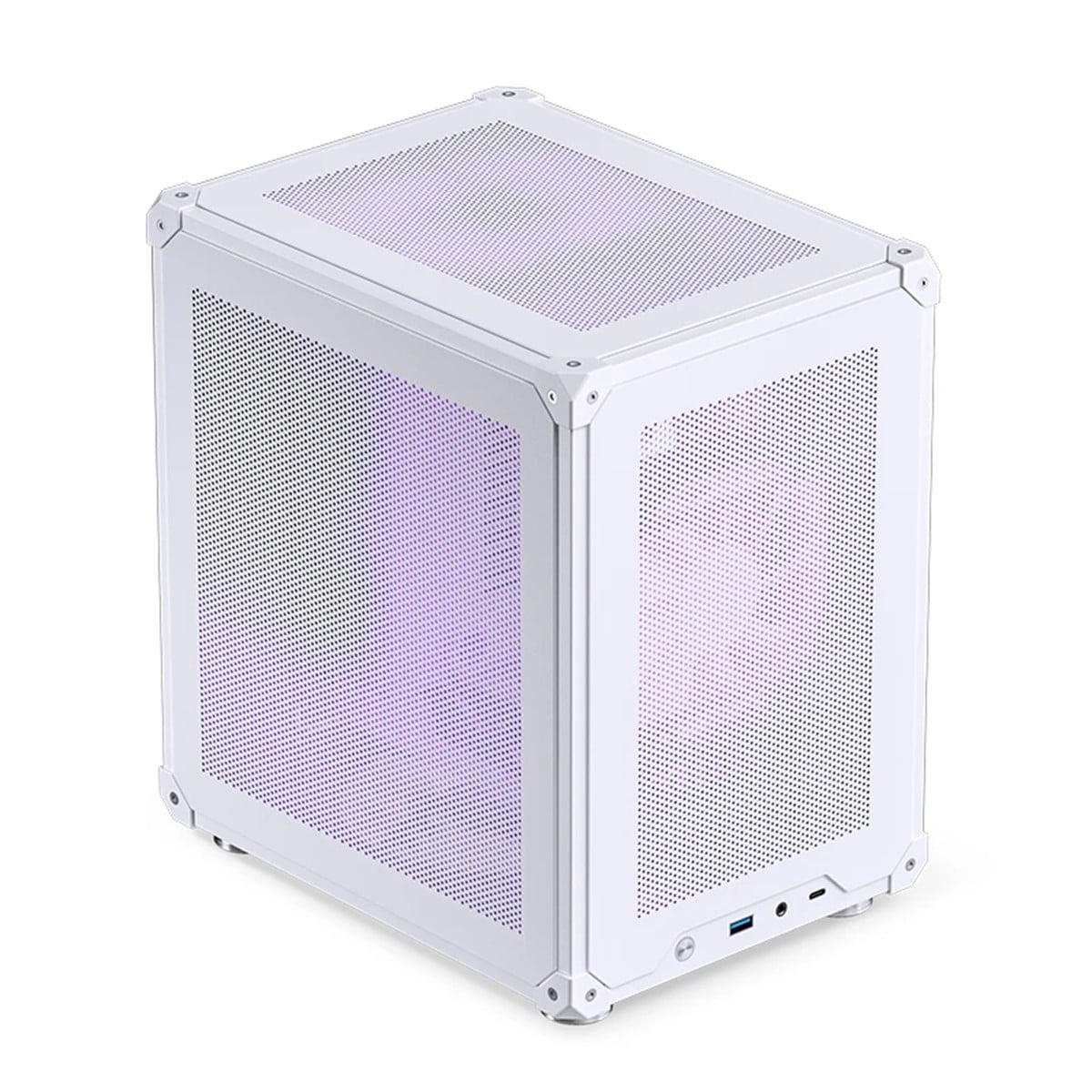 Gabinete Gamer Jonsbo C6 White, Mini Tower, M-ATX, Sem Fonte, Sem Fans, Branco