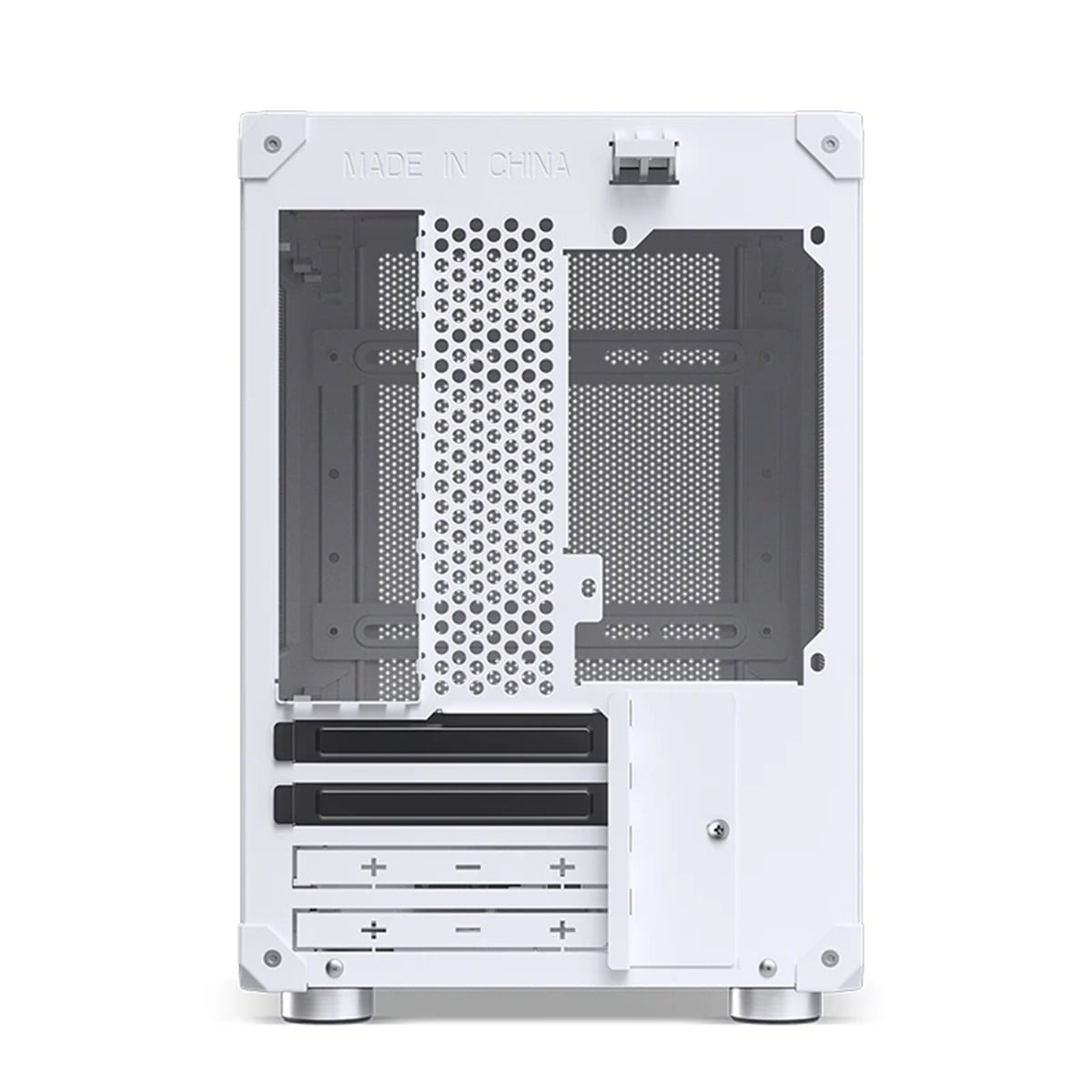 Gabinete Gamer Jonsbo C6 White, Mini Tower, M-ATX, Sem Fonte, Sem Fans, Branco