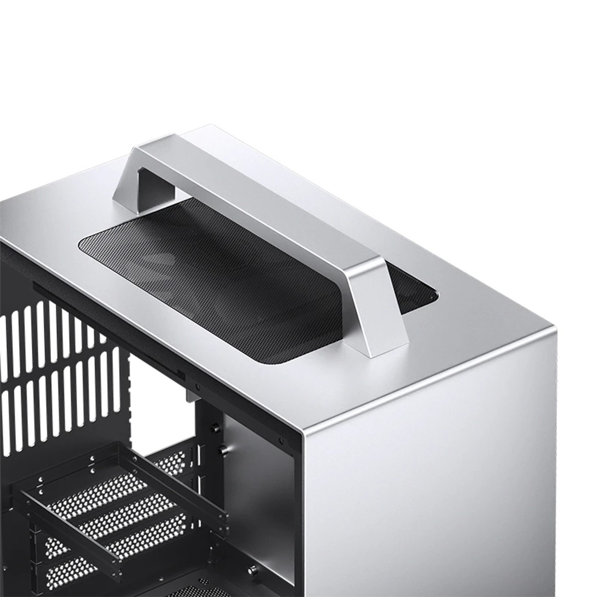 Gabinete Gamer Jonsbo T8 Plus, Mini Tower, Vidro Temperado, Mini ITX, Sem Fonte, Sem Fans, Cinza